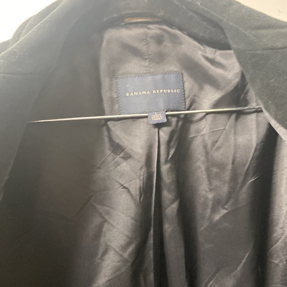 Banana Republic Double Breasted Men’s Peacoat (Black, Size L) - Picture 5 of 14